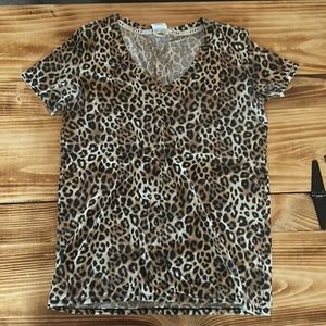 PINK Leopard T-Shirt- XS